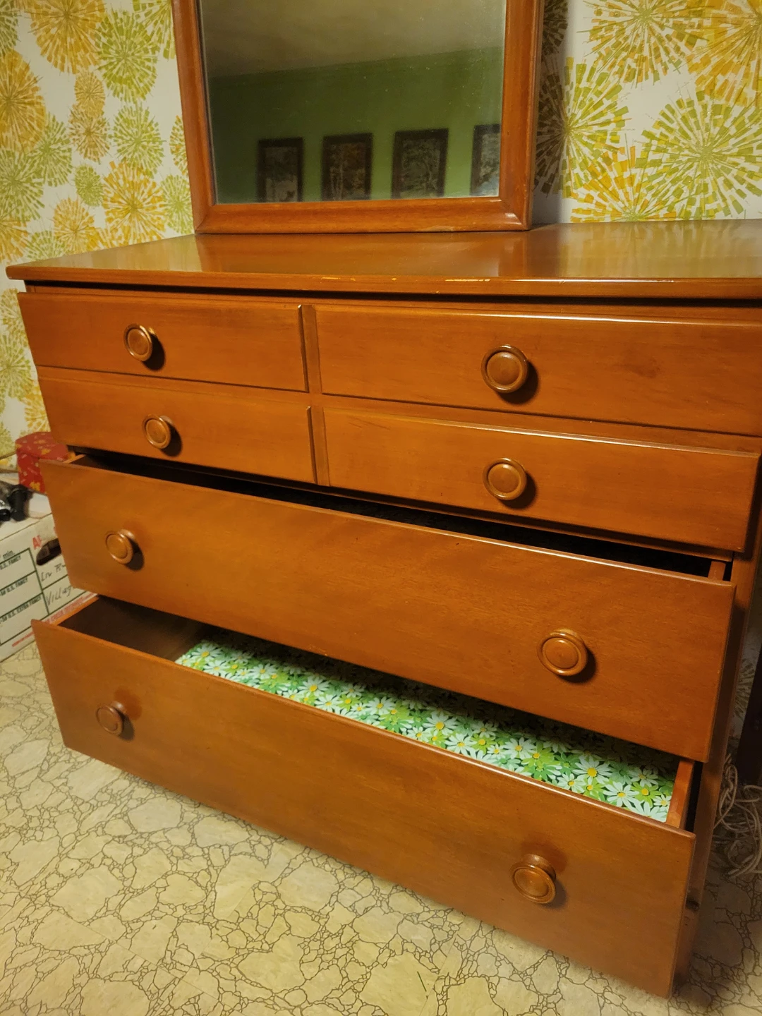 Ethan Allen Baumritter Dresser, Mirror and Headboard - photo 5