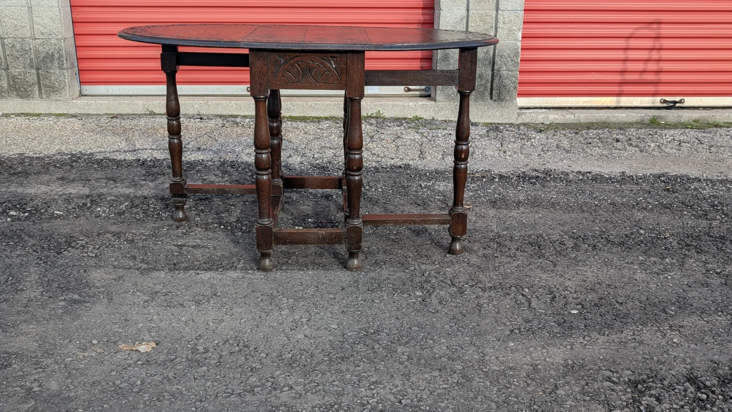 Vintage Oak Gateleg Table - photo 5