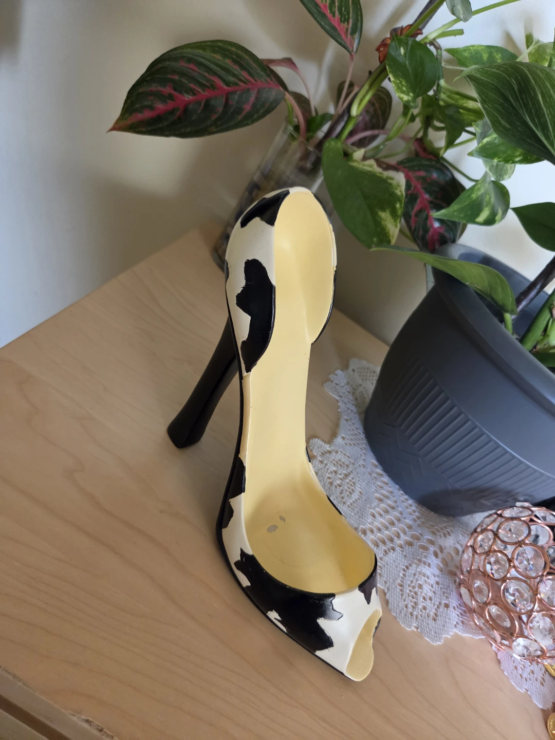 4 Decorative High Heel Stilleto Wine Bottle Holders - photo 4