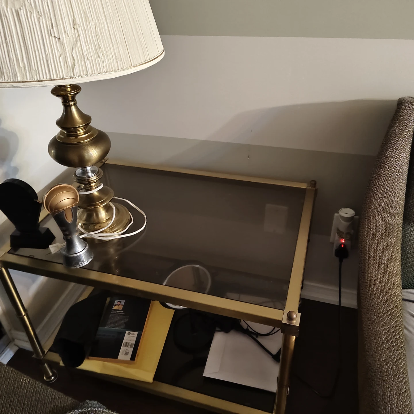 Vintage Brass Table Lamp - photo 2