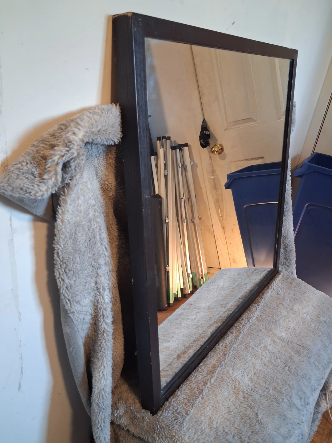Large Wall Mirror with wooden frame - photo 3