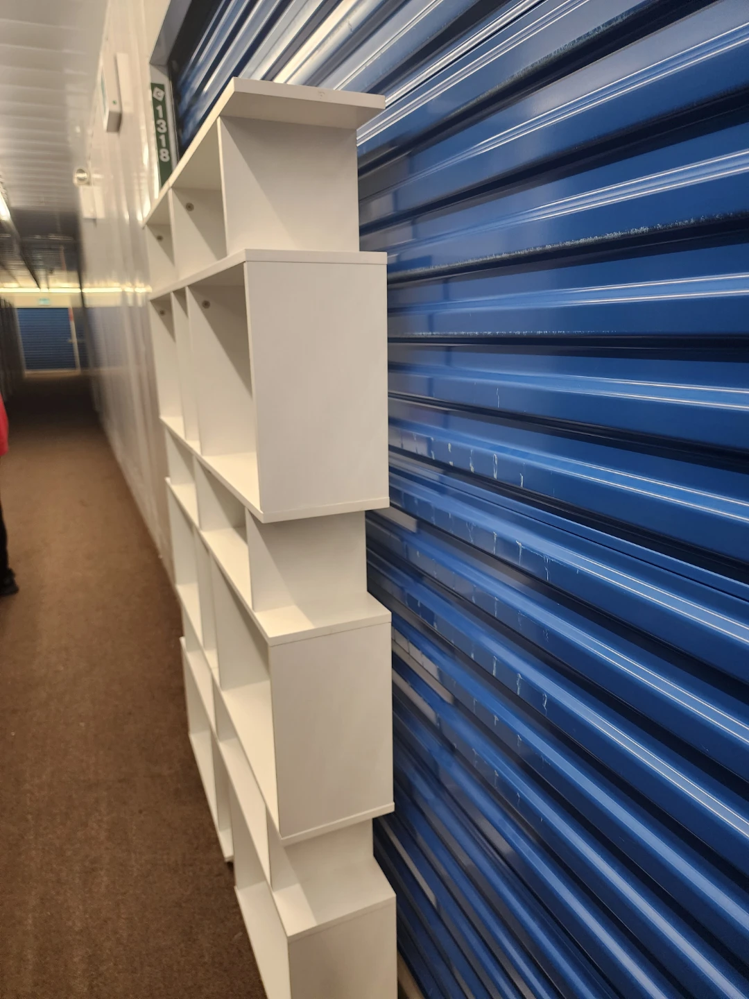 Set of Two Modern White Shelving Units - photo 2