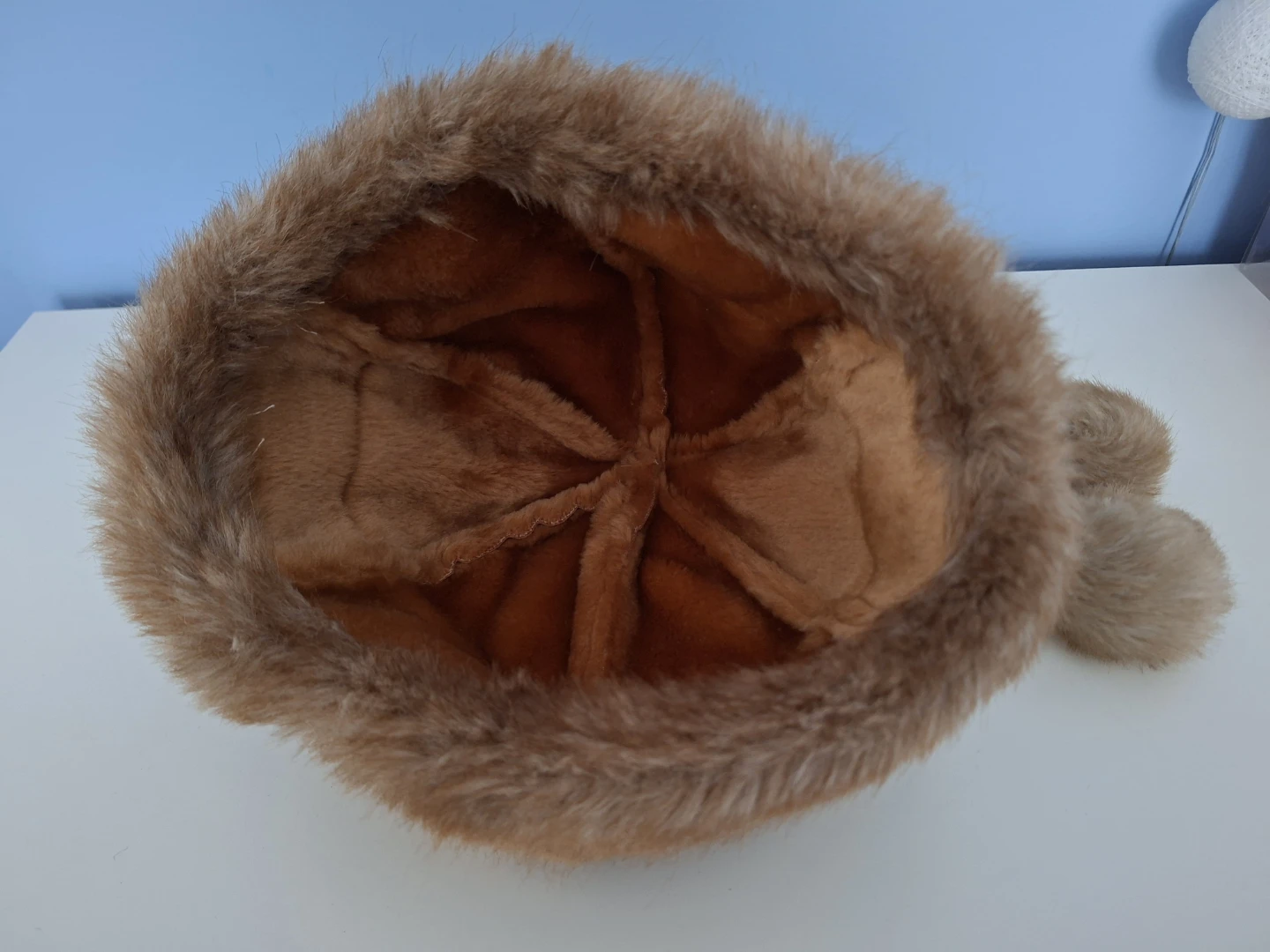 Faux Fur Trimmed Tan Winter Hat - photo 3