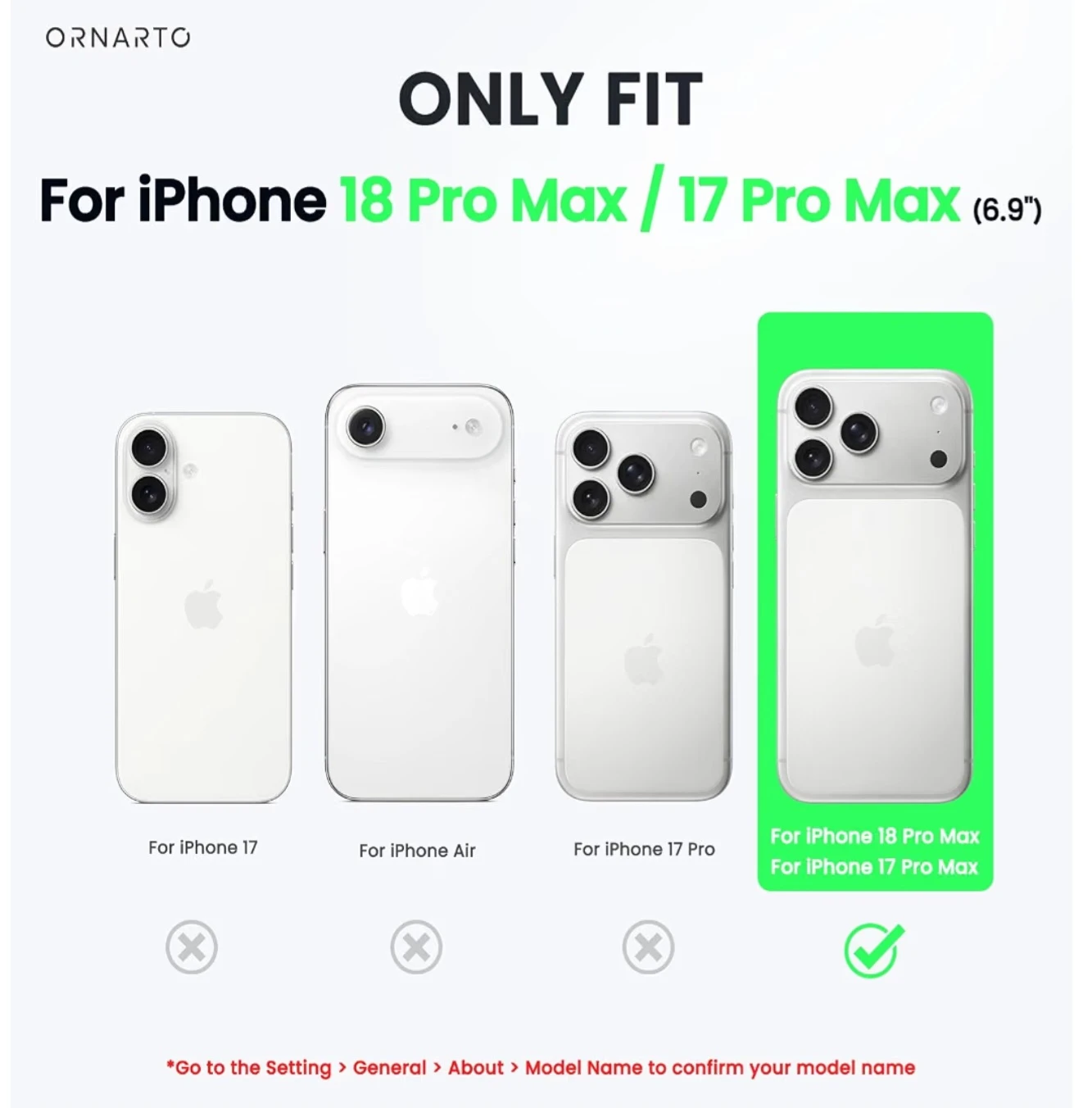 ORNARTO MagSafe Case for iPhone 18 Pro Max/17 Pro Max - photo 2