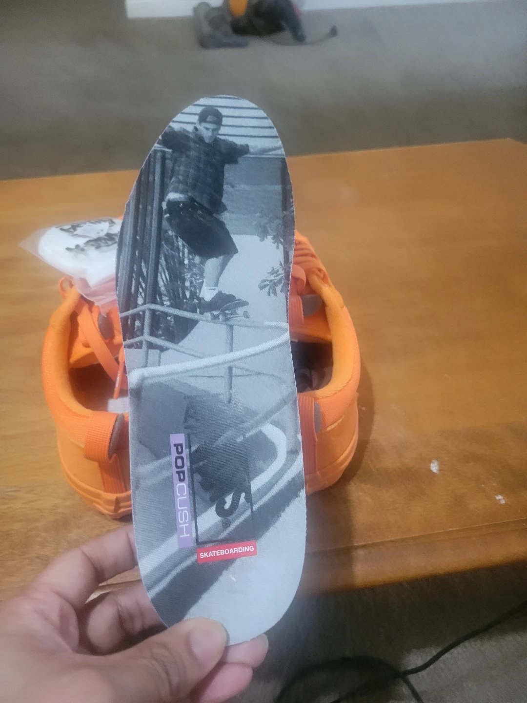 Orange Vans Skateboarding Shoes - photo 3
