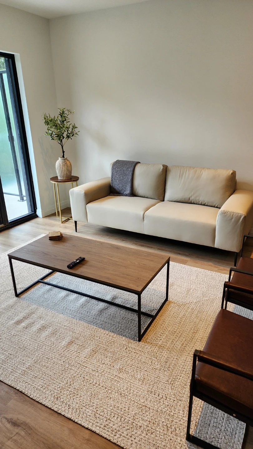 Modern wood coffee table rectangular