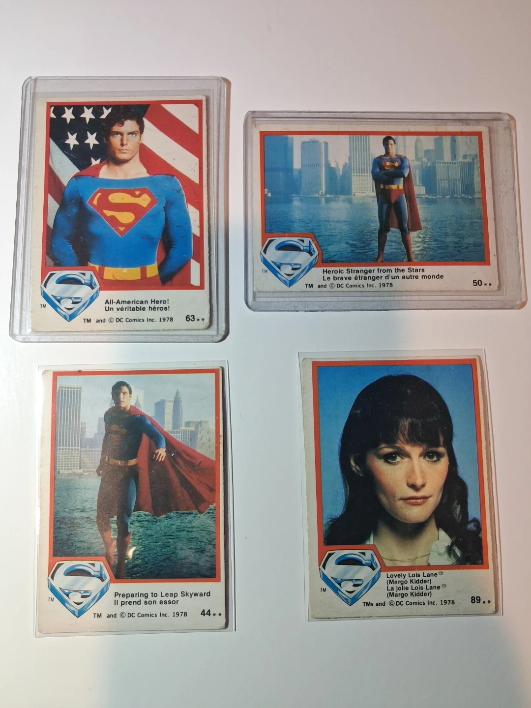 Vintage 1978 DC Comics Superman the Movie Trading Cards - photo 2