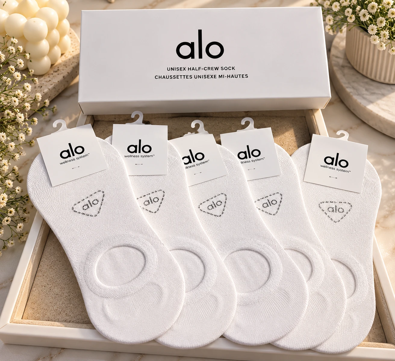 Alo Yoga Unisex Half-Crew Socks - photo 2