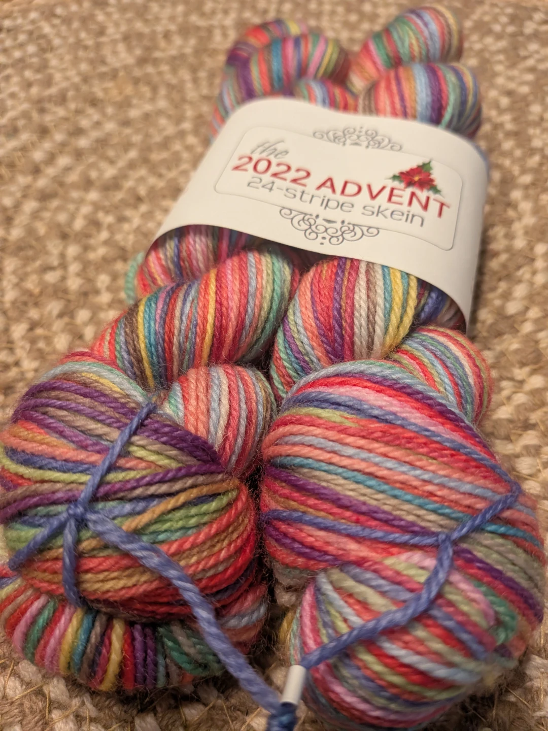 2022 Advent 24-Stripe Yarn Skein - photo 2