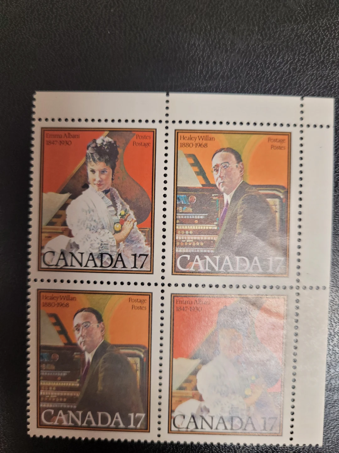 Canada 17 Cent Postage Stamp Block