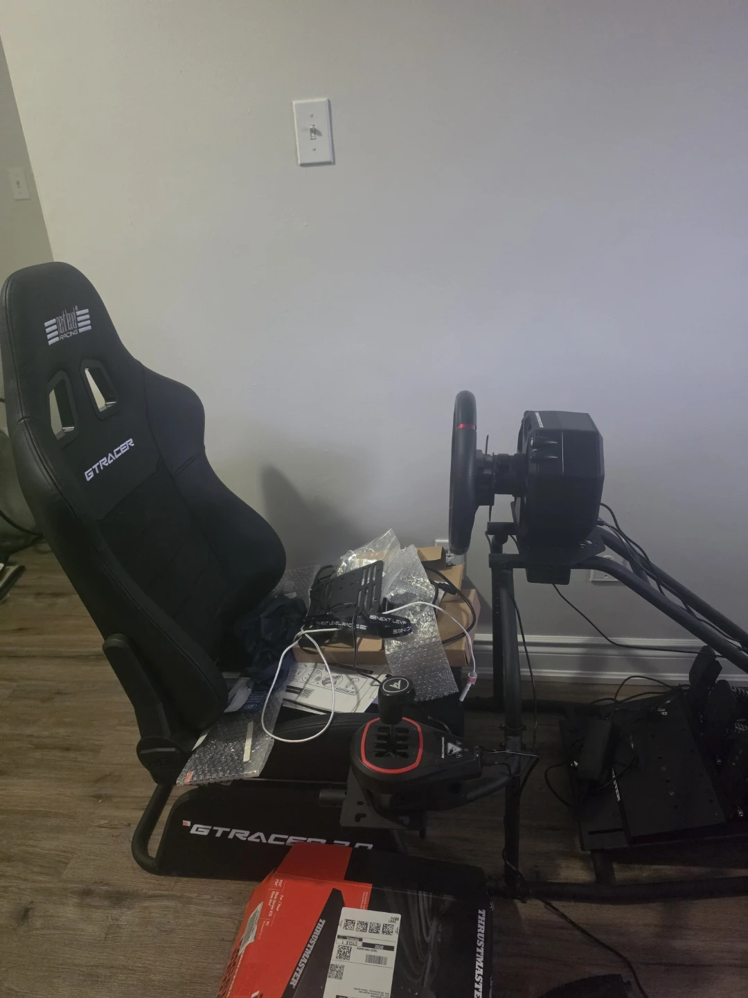 Next Level Racing GTRacer Racing Cockpit with racing wheel