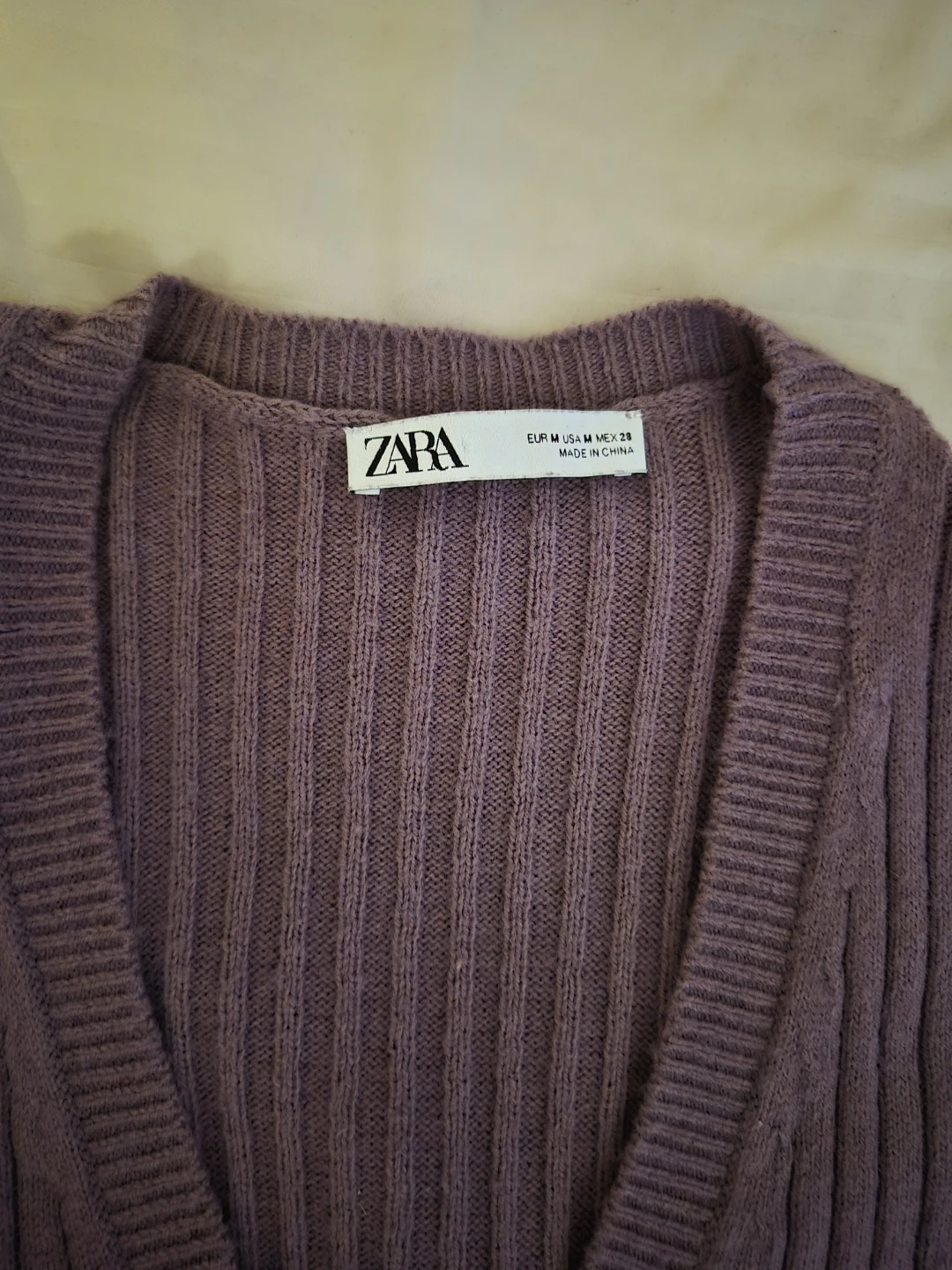 Zara Ribbed Cardigan Size M - photo 4