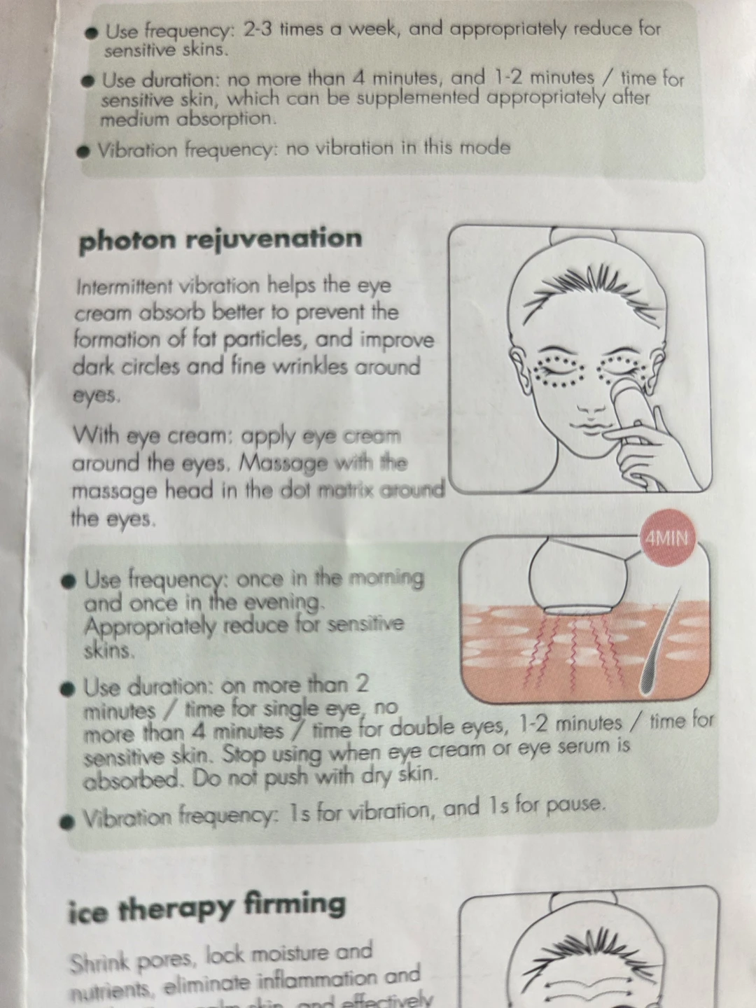 1 Left Facial Beauty Device with ❤️💙 Light, Photon and EMS Modes - photo 5