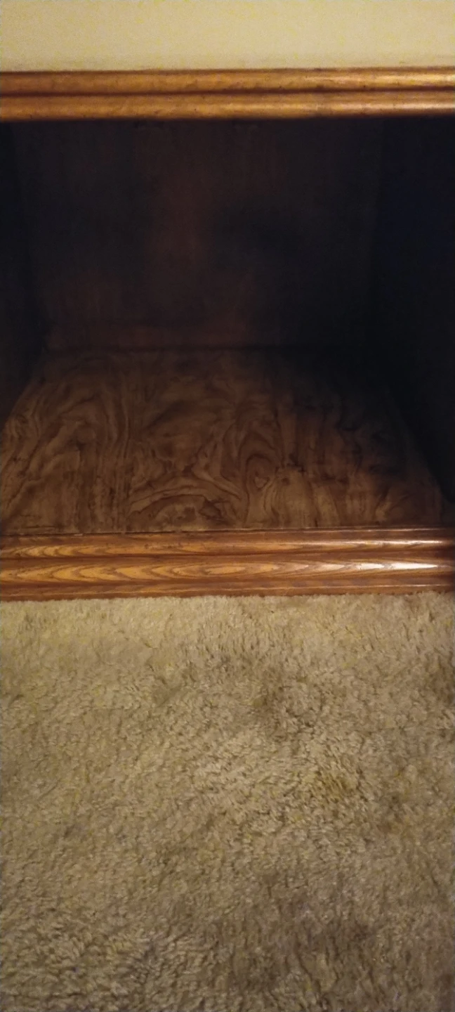 Hexagonal wooden side table - photo 4