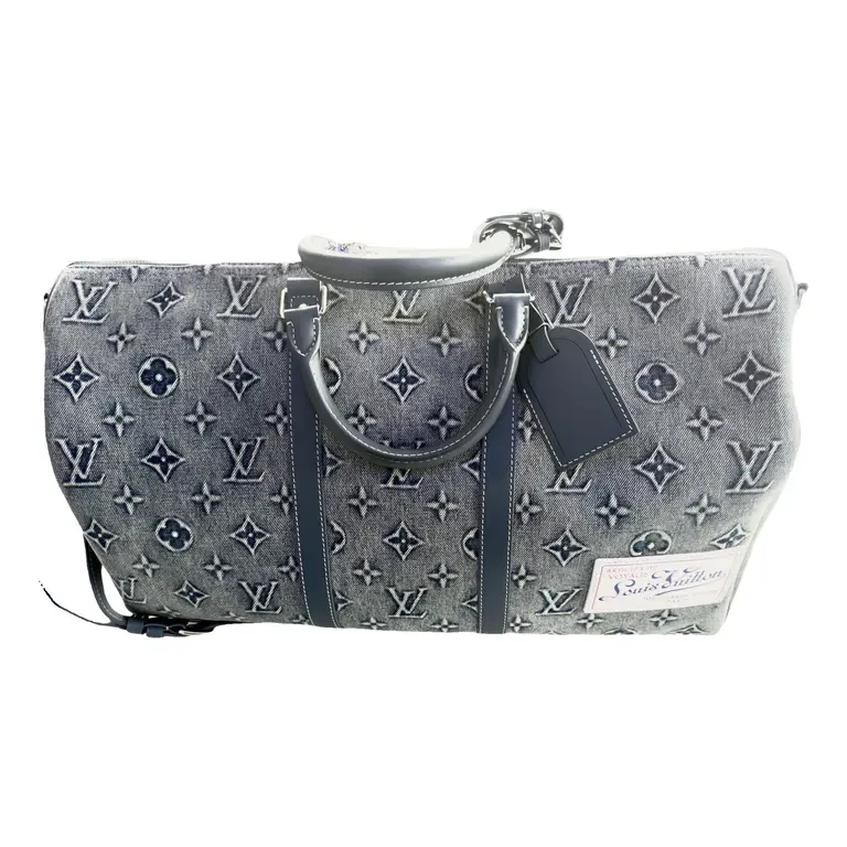 Louis Vuitton Denim Monogram Keepall Bag - photo 3