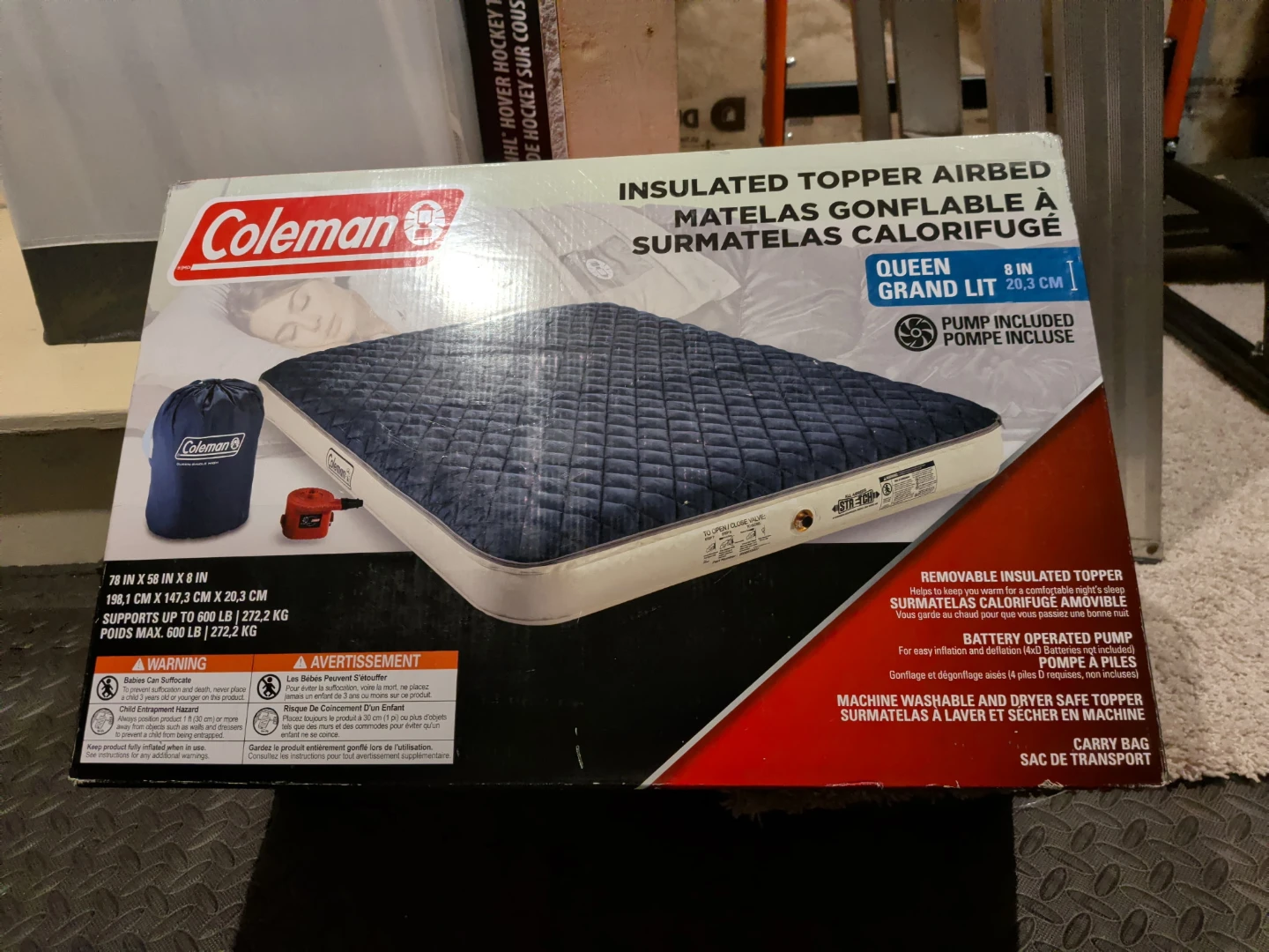 Coleman Insulated Topper Airbed Queen