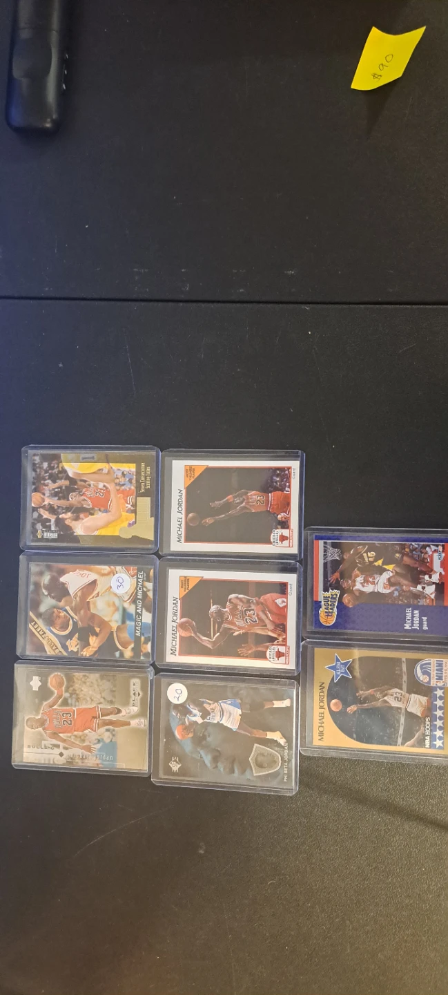 Lot of 7 Michael Jordan Trading Cards
