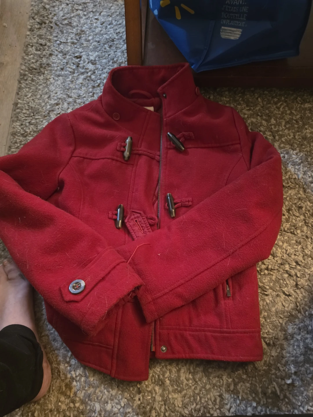 Joe Fresh Kids Red Duffle Coat