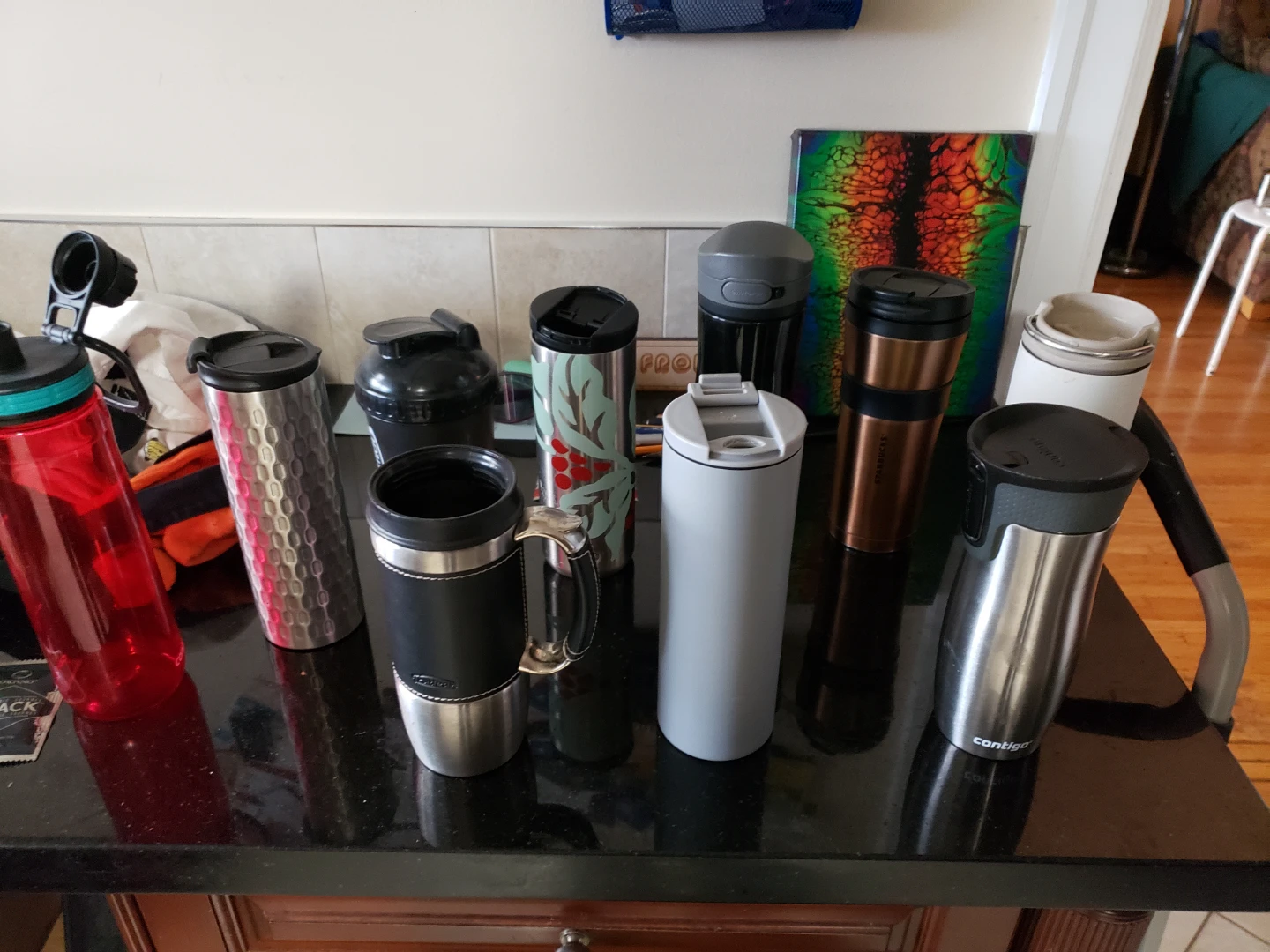 Assorted Contigo and Travel Mugs