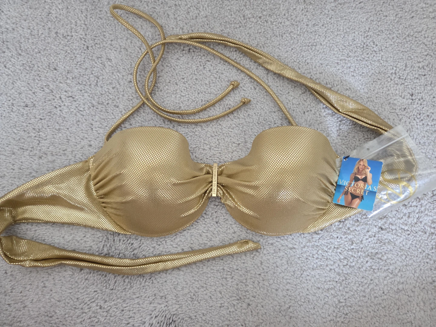 Victoria's Secret Very Sexy Push-Up Bikini Top Gold