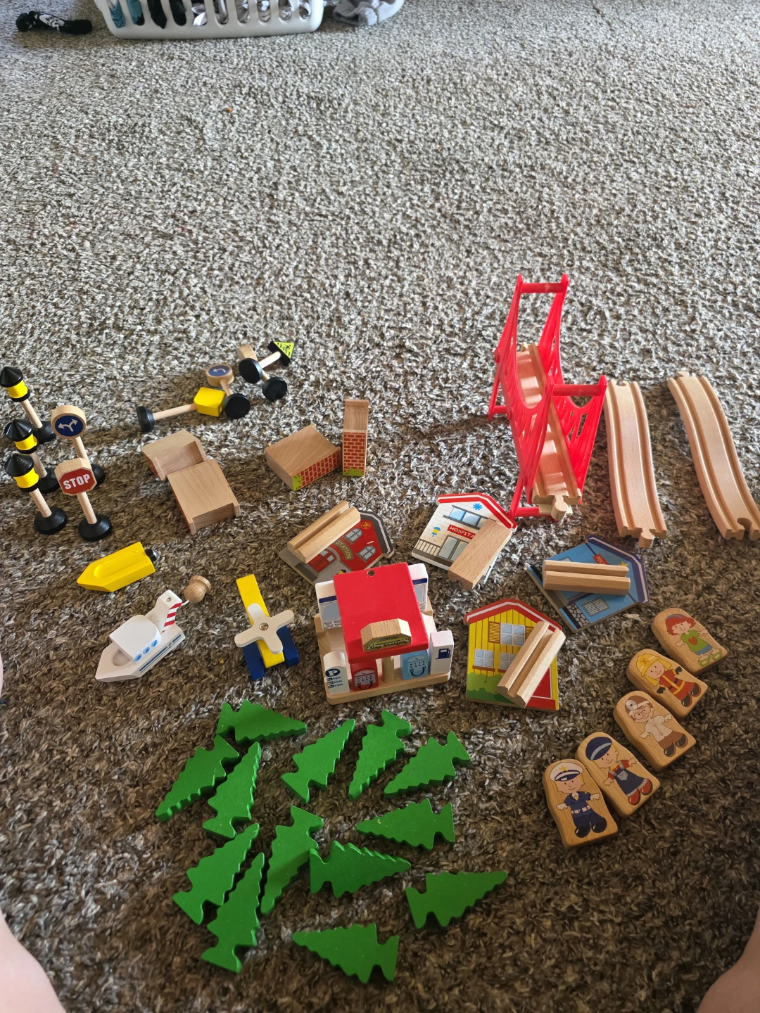 Wooden Train Table Set with Accessories - photo 3
