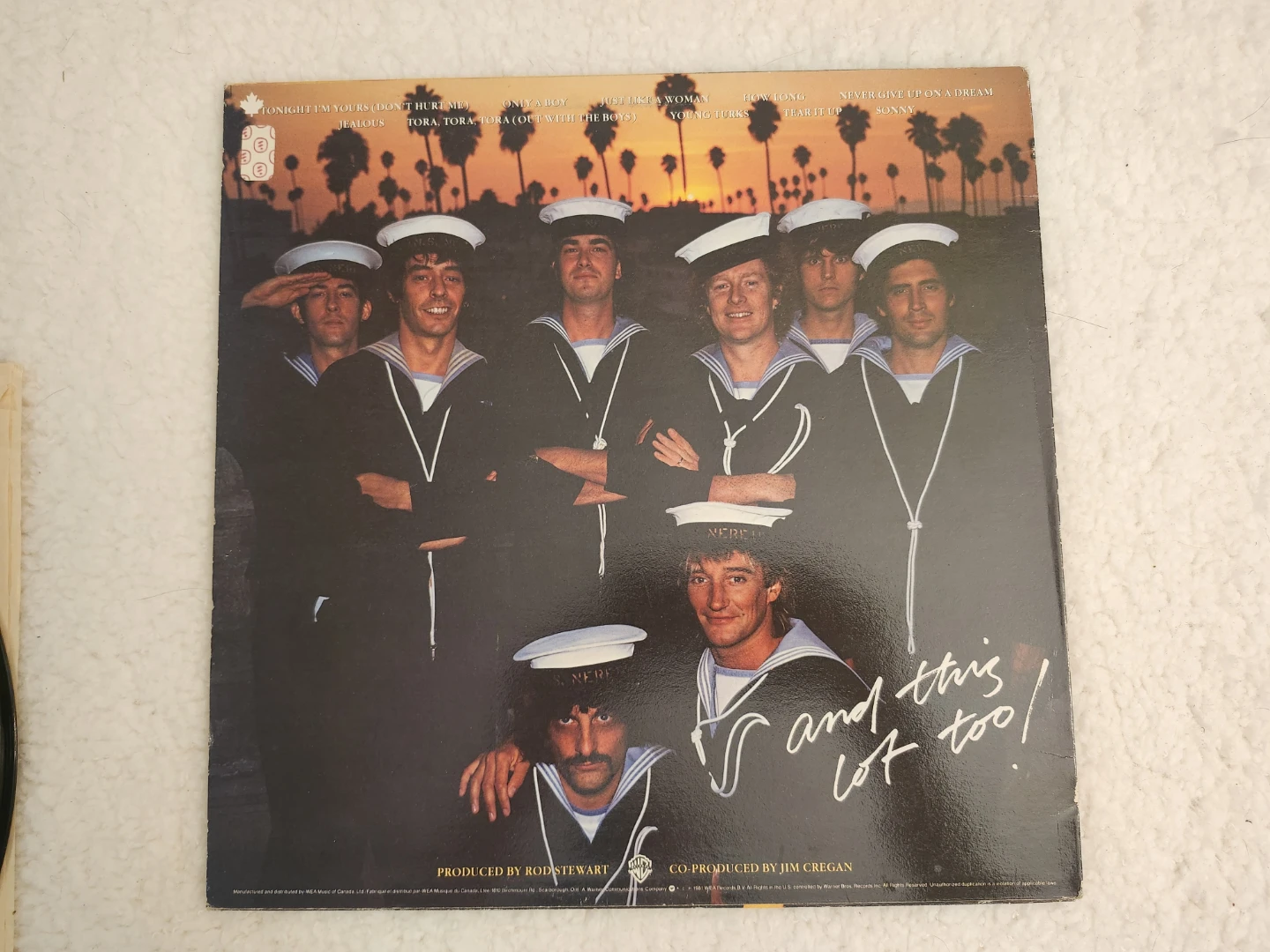 Rod Stewart Tonight I'm Yours Vinyl Record - photo 3