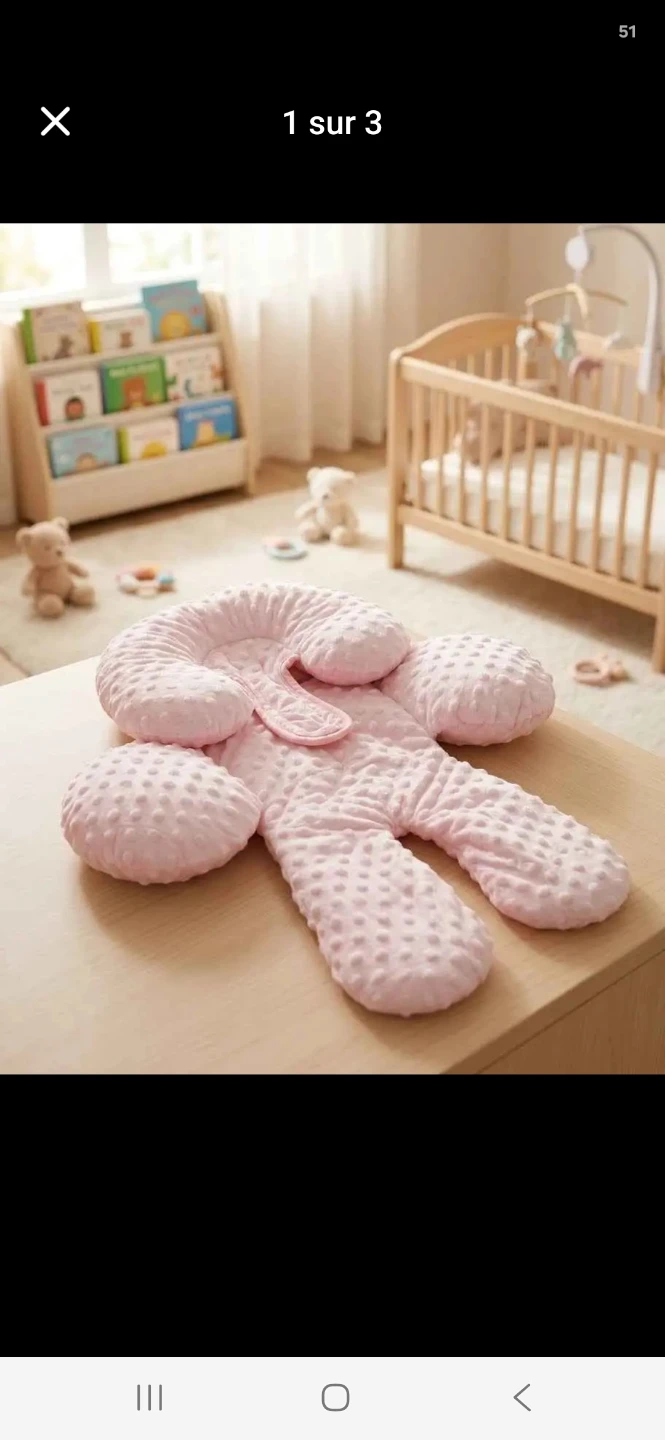 KAKIBLIN 2-in-1 Reversible Baby Car Seat Insert - Pink - photo 2