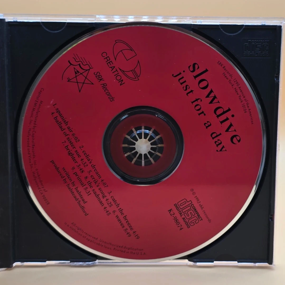 Slowdive - Just for a Day Audio CD - photo 4