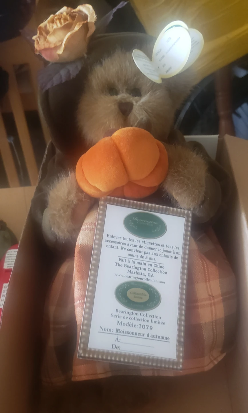 Bearington Collection Autumn Harvester Teddy Bear - photo 2
