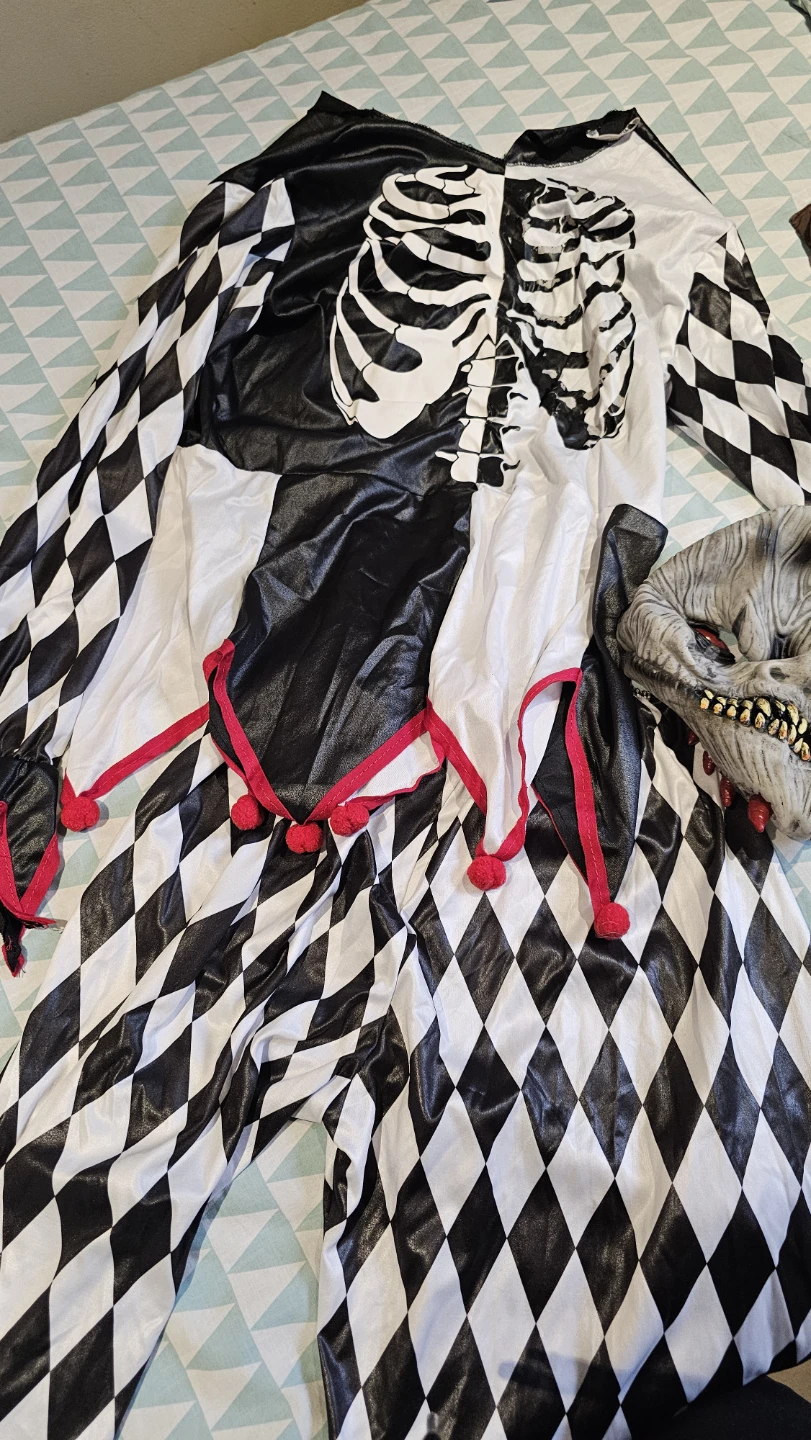 Skeleton Jester Halloween Costume