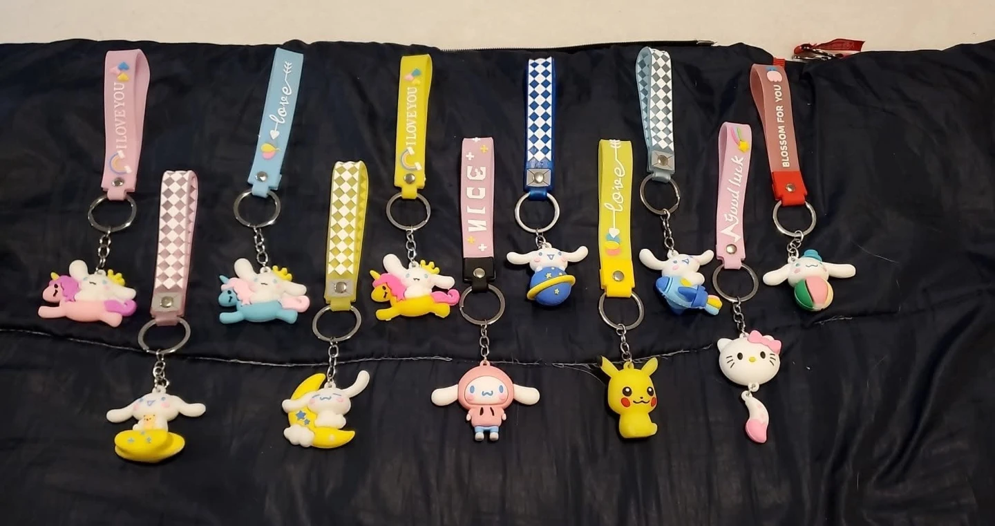 Assorted Silicone Character Keychains - photo 4