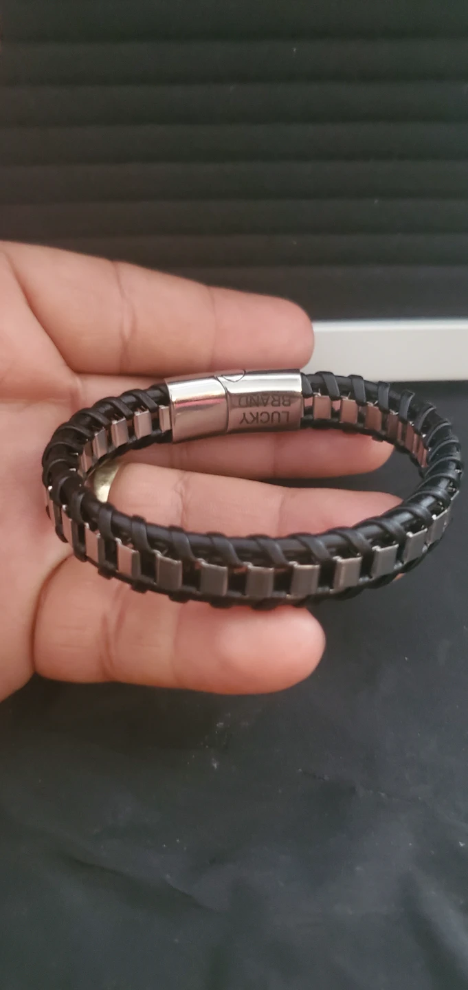 Lucky Brand Braided Leather Bracelet new no box