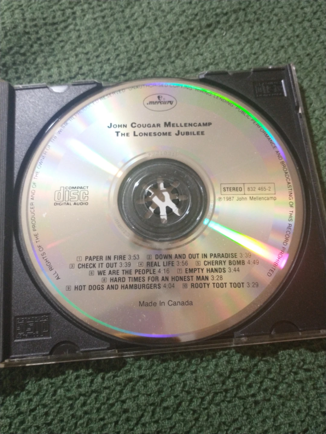 John Cougar Mellencamp - The Lonesome Jubilee CD - photo 2