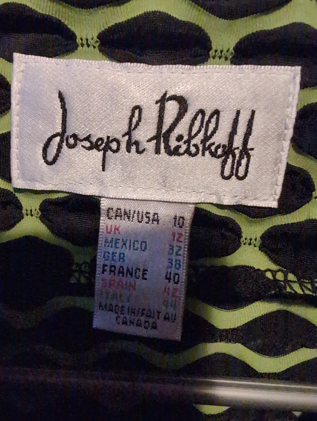 Joseph Ribkoff patterned blouse, size 10 - photo 3