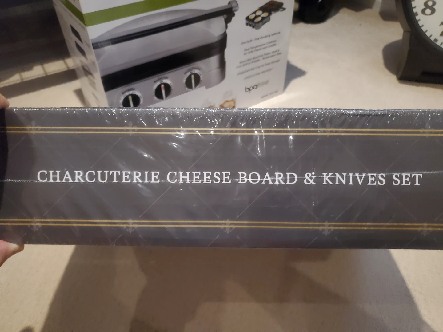 BNIB SMIRLY Bamboo Charcuterie Cheese Board & Knives Set - photo 4