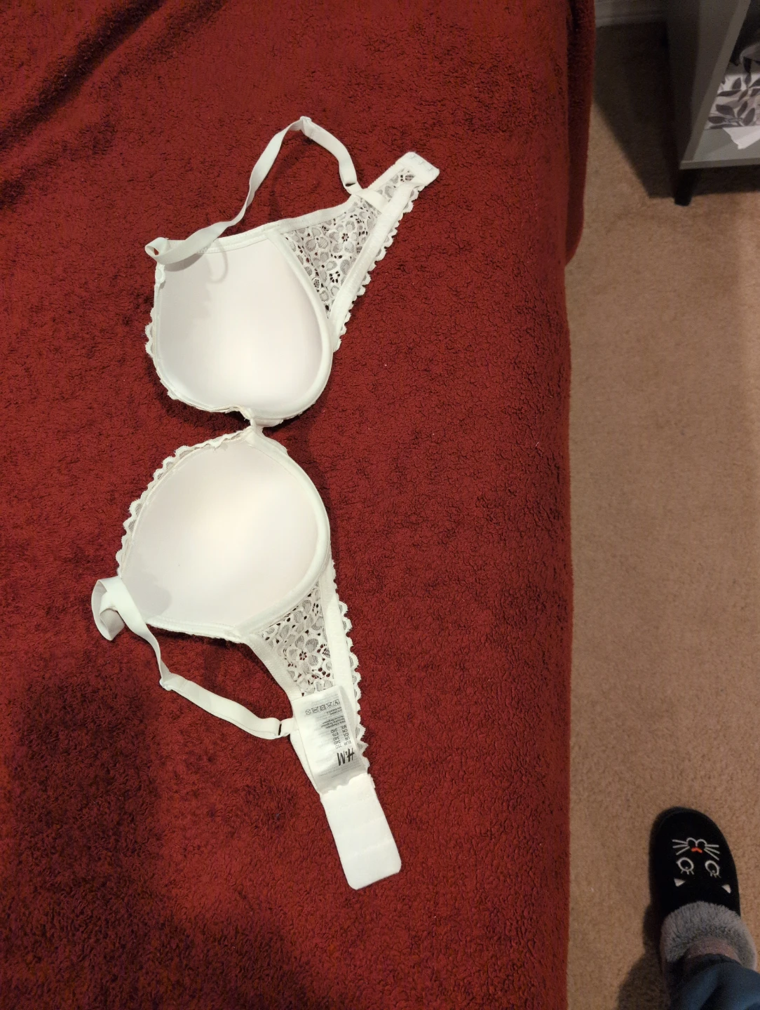H&M White Lace Bra