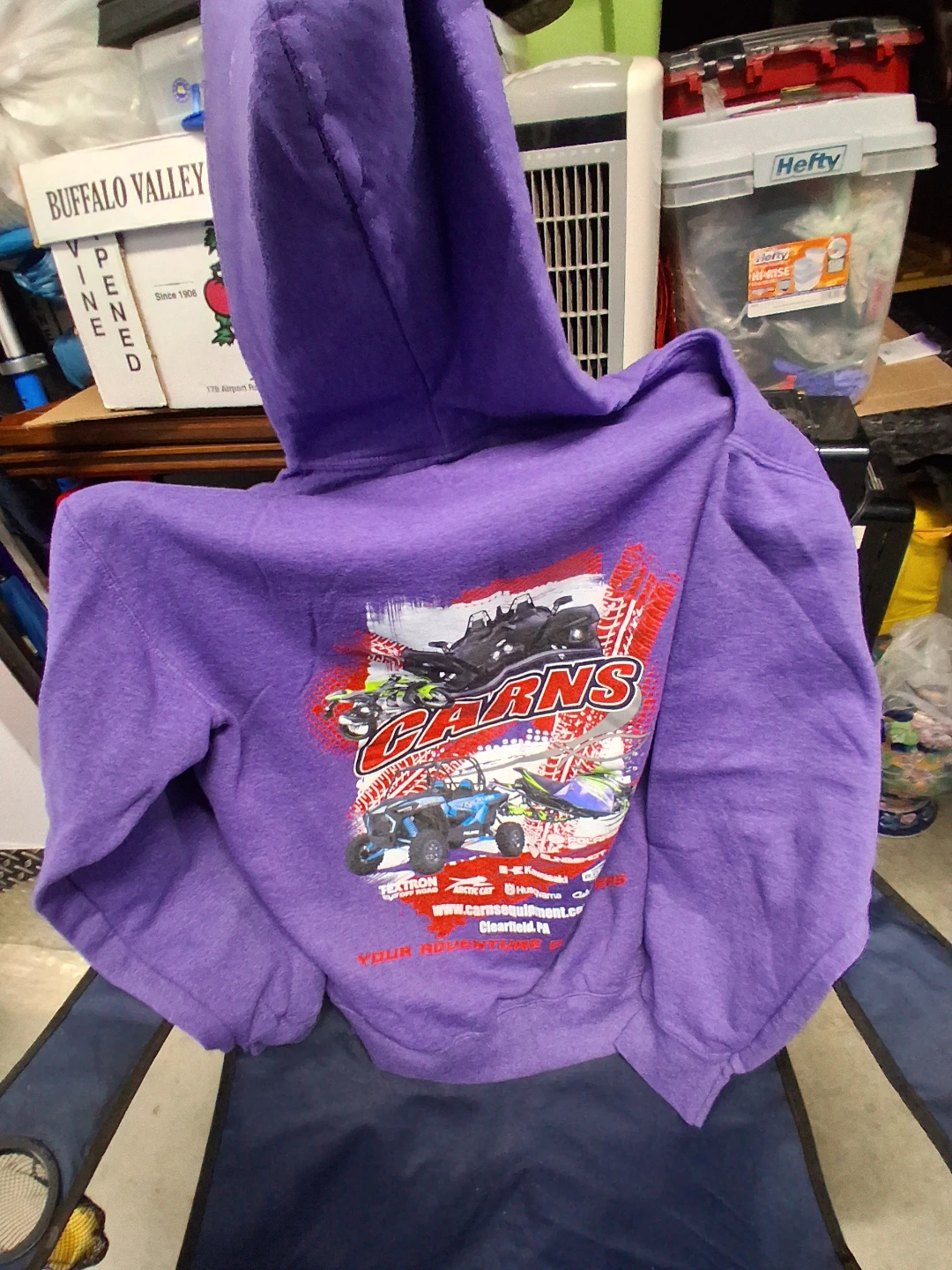 Port & Company Purple Hoodie Size Large - photo 4