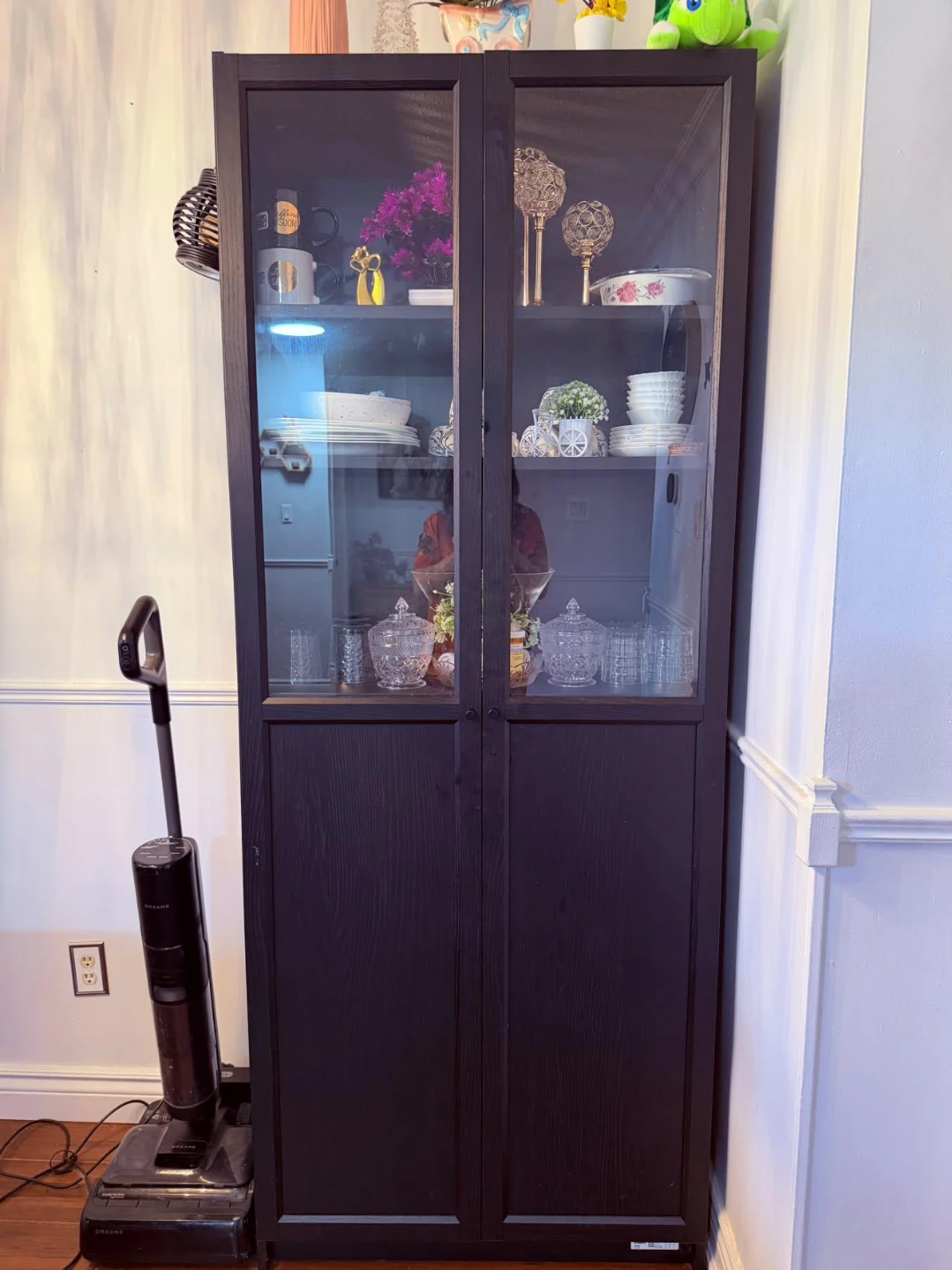IKEA Billy Glass Door Cabinet
