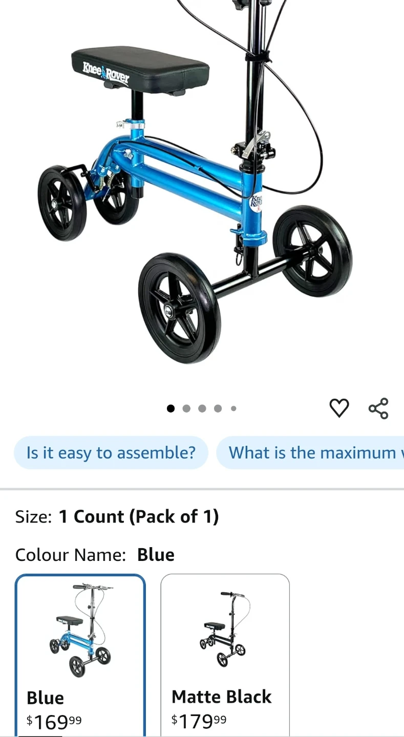 KneeRover Knee Scooter - Blue