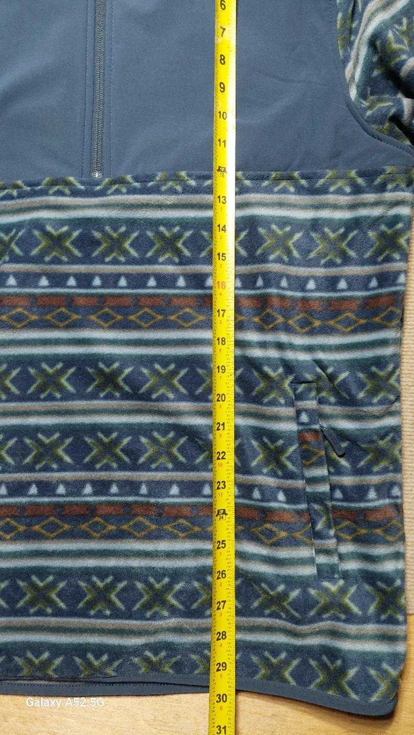 Ascend 1/4 Zip Patterned Fleece size large - photo 4