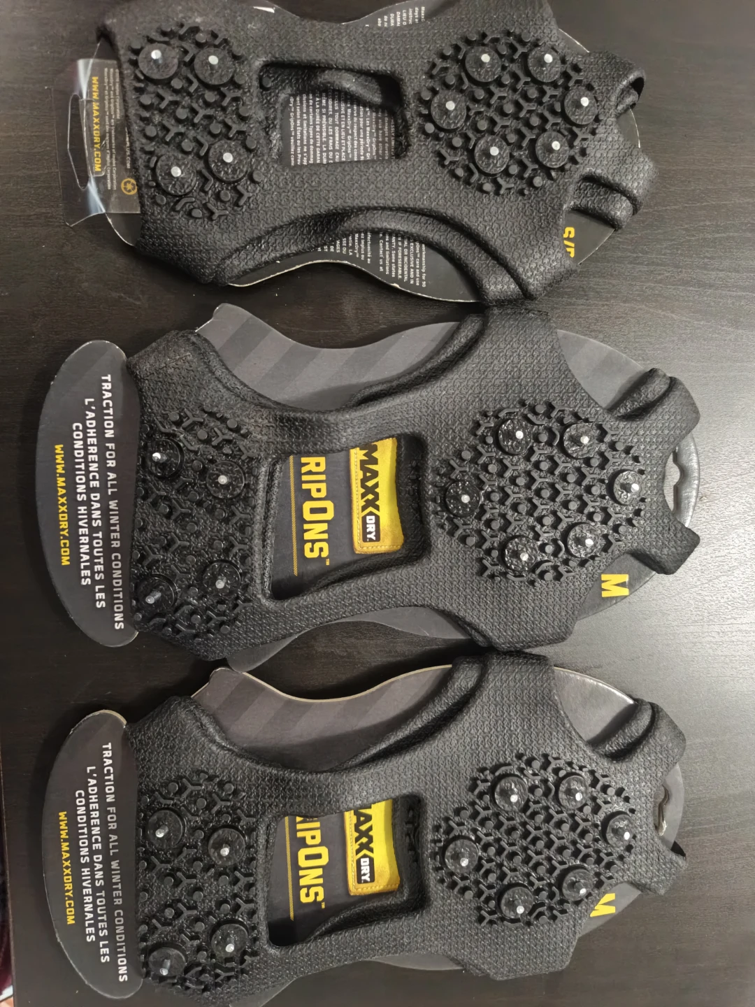 MaxxDry GripOns ice cleats