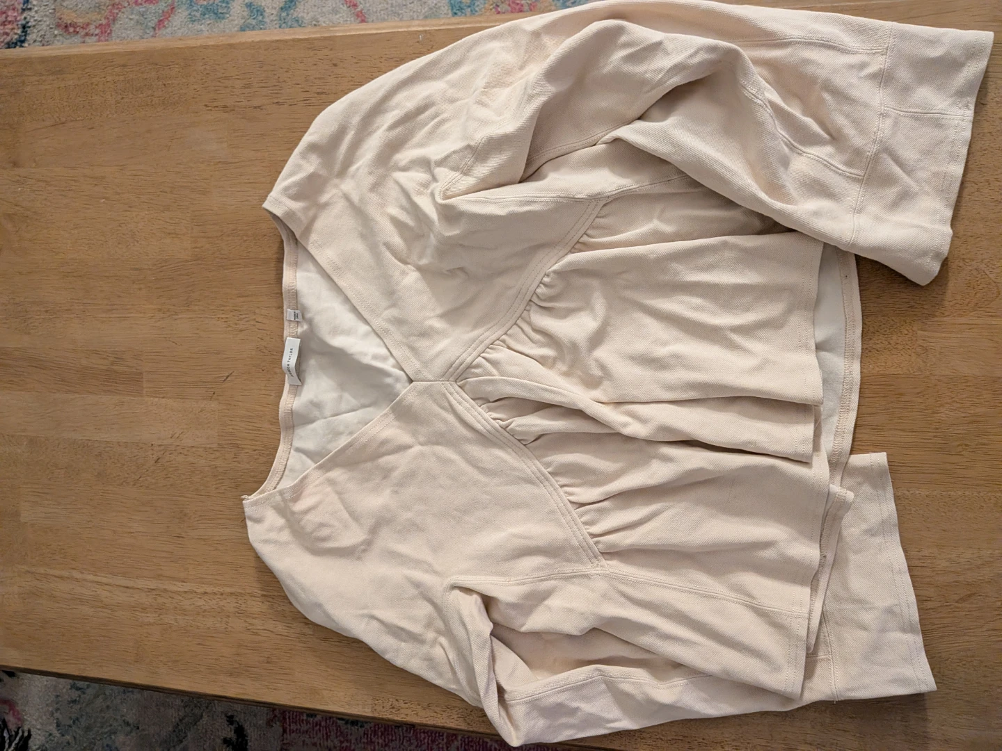 Rebecca Taylor Cream Peplum Top