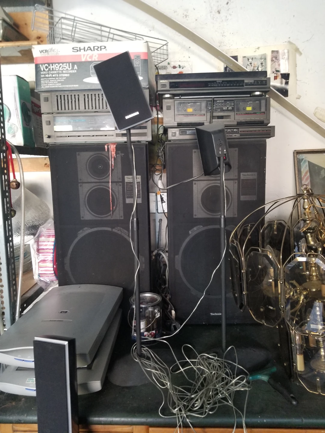 Technics Speakers with Stands