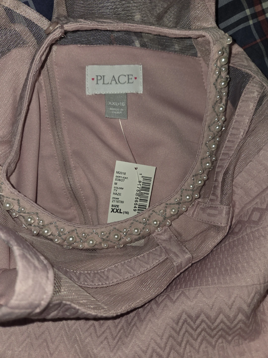 The Children's Place Pink N' Pearls Dress in a Girl's XXL - photo 3