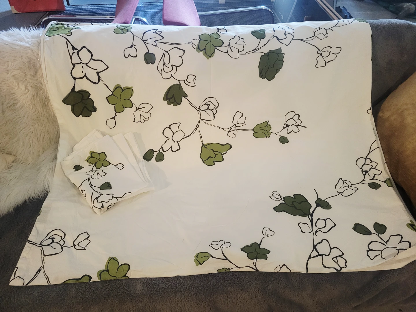 New! ✨️IKEA NALJORNBÄR Double Duvet Cover & 2 Pillowcase Set