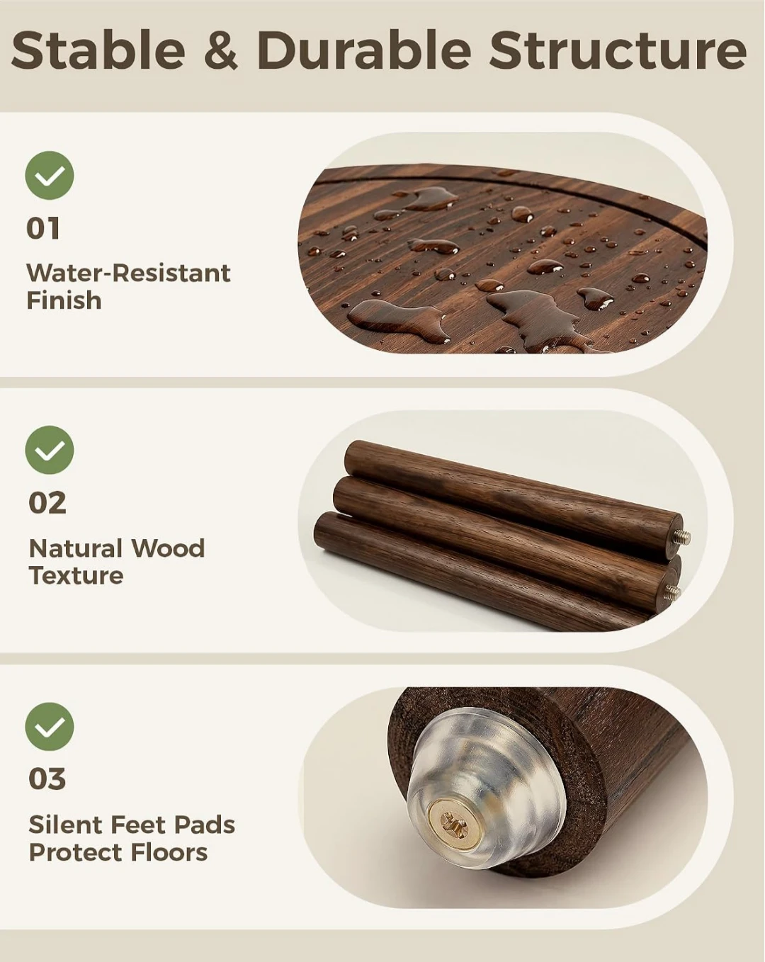 Bamworld Wooden Plant Stand Set - photo 4