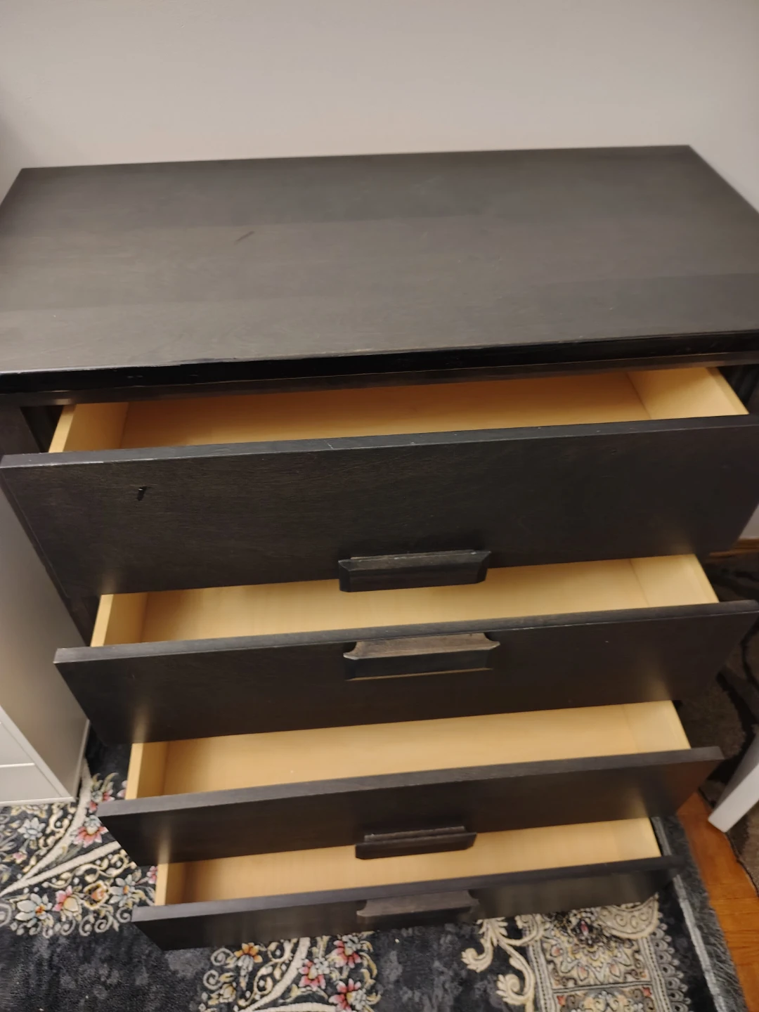 Dark Wood 4-Drawer Dresser - photo 4