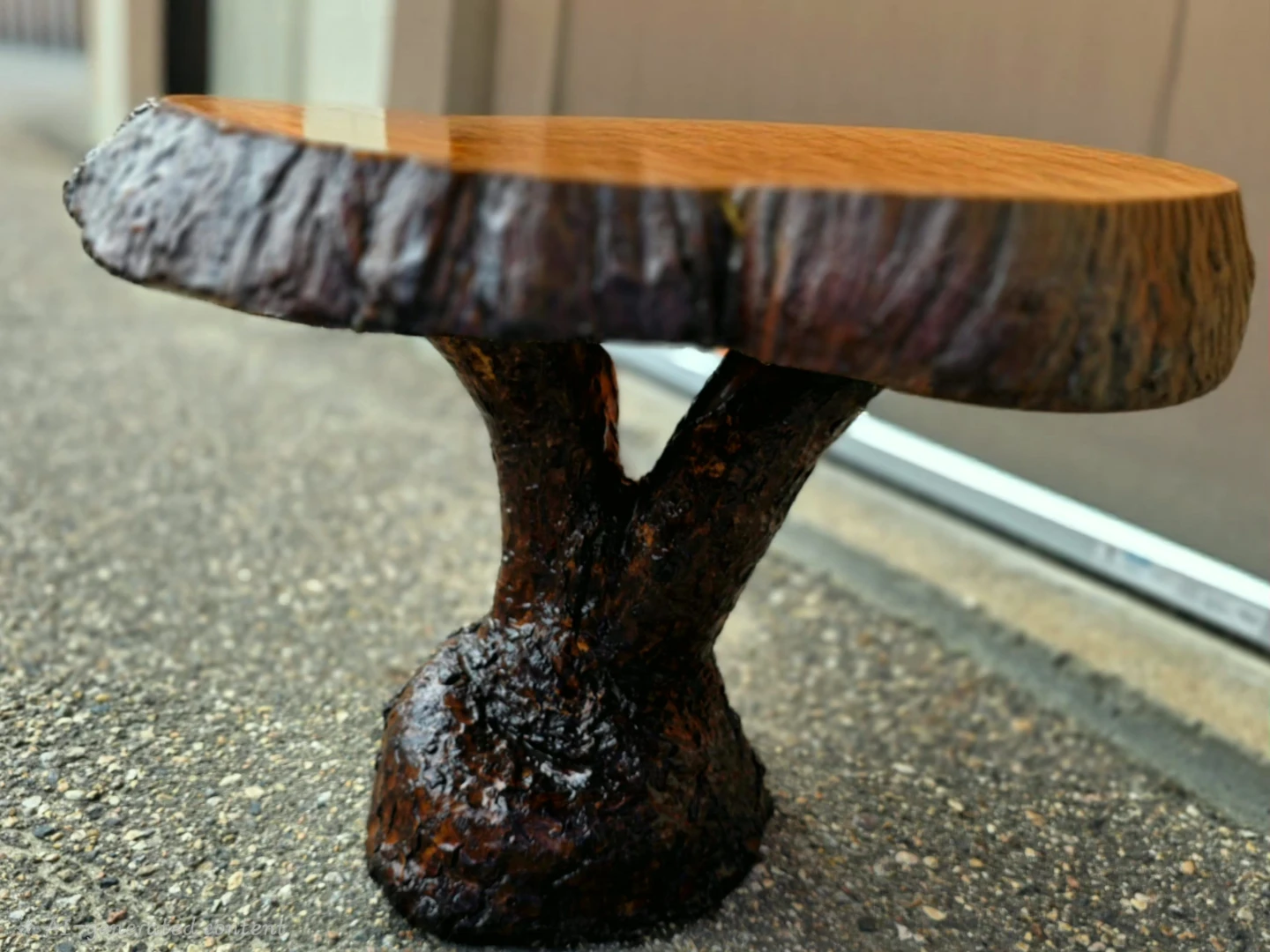 Live Edge Wooden side table - photo 4