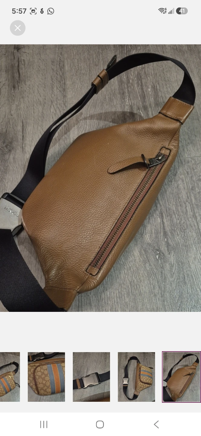 Coach Men's Signature Canvas authentic Coach CrossBody - photo 5