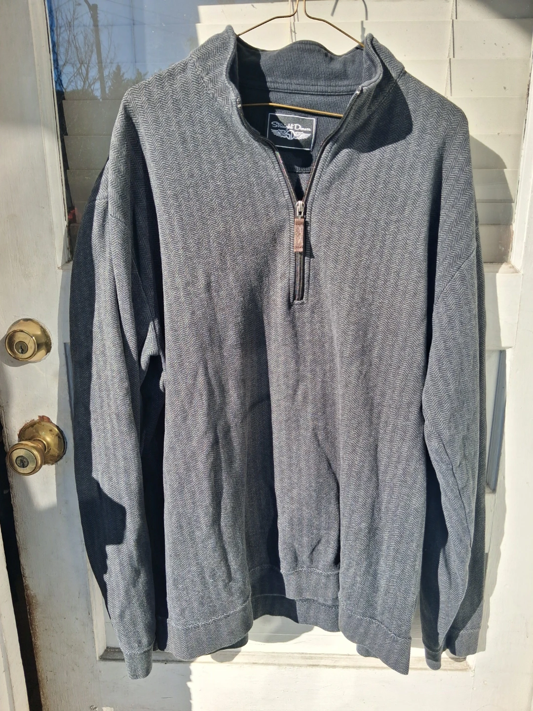 Straight Down Quarter Zip Pullover XL